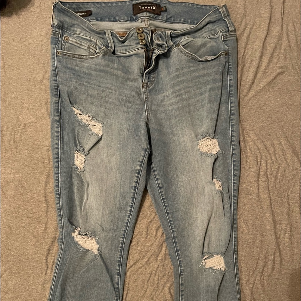 torrid jegging crop premium size 18 jeans.